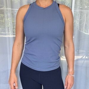 Athleta Blue Fitted Tank Top